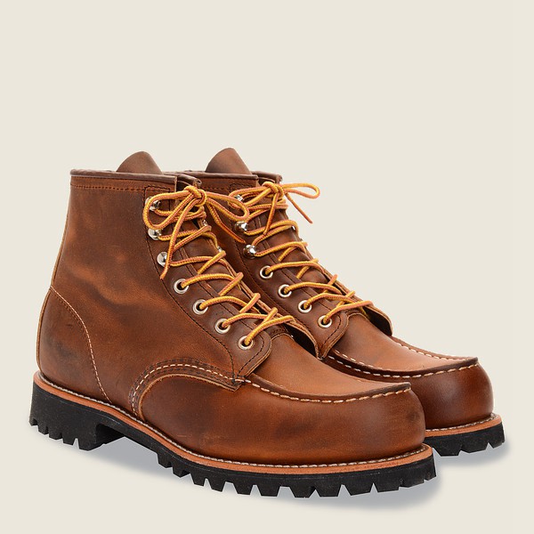 Red Wing Heritage Boots Brown - Mens Roughneck - 6-inchr Rough & Tough Leather - 1489-CIAGT